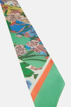 Current Air Recycled Signature Print Twilly Scarf FLORALCOLORBLOCK Clearance