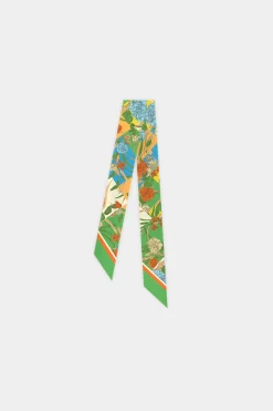 Current Air Recycled Signature Print Twilly Scarf FLORALCOLORBLOCK Clearance