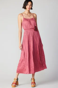 Current Air Rose Applique Cami Dress ROUGEBLUSH Outlet