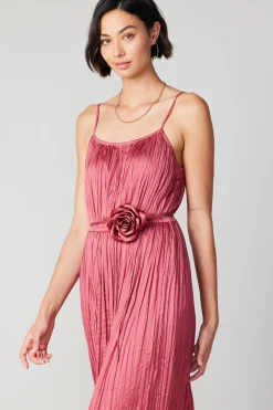 Current Air Rose Applique Cami Dress ROUGEBLUSH Outlet