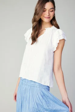 Current Air Sadie Tiered Sleeve Floral Blouse OFFWHITEFLORAL Best