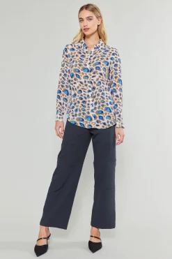 Current Air Sapphire Cenote Print Shirt BLUEMLT Online