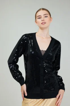 Current Air Sequin Jacket BLACK Fashion