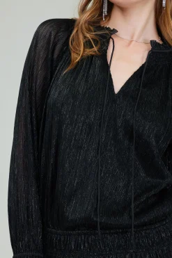 Current Air Shimmering Mini Dress BLACK Discount