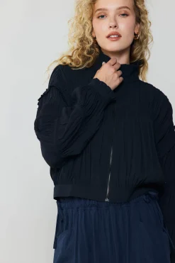 Current Air Shirred Sleeve Jacket BLACK Sale