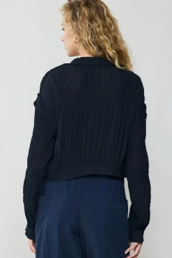 Current Air Shirred Sleeve Jacket BLACK Sale