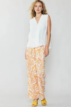 Current Air Shirred Sleeveless Top CREAMWHITE Sale