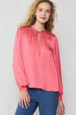 Current Air Shirred Yoke Blouse BRINKPINK Best