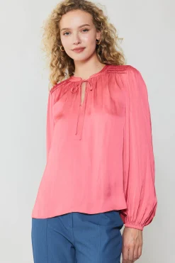 Current Air Shirred Yoke Blouse BRINKPINK Best