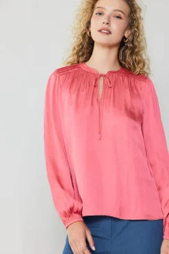Current Air Shirred Yoke Blouse BRINKPINK Best