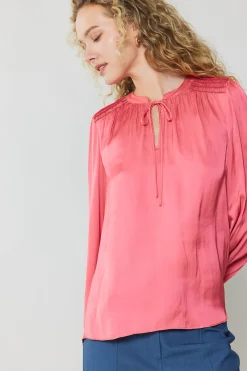 Current Air Shirred Yoke Blouse BRINKPINK Best