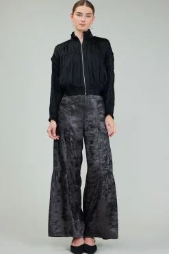 Current Air Shirred Zip Up Jacket BLACK Best