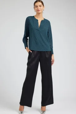 Current Air Sparkle Blouse DEEPTEAL Hot