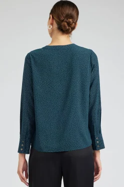 Current Air Sparkle Blouse DEEPTEAL Hot