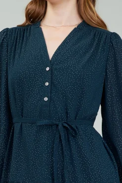 Current Air Sparkle Mini Dress DEEPTEAL Clearance