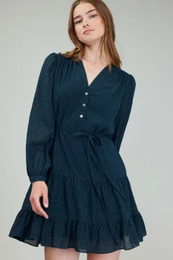 Current Air Sparkle Mini Dress DEEPTEAL Clearance