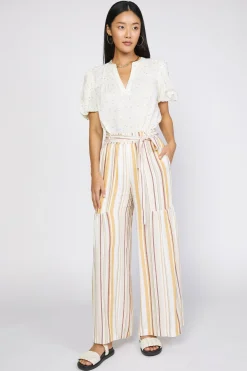 Current Air Striped Wide Leg Pant MULTISTRIPE Outlet