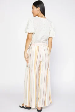 Current Air Striped Wide Leg Pant MULTISTRIPE Outlet