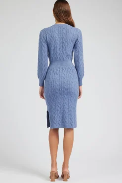 Current Air Sweater Midi Dress SOFTBLUE Hot