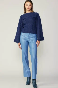 Current Air Sweater Shrug Top Set MIDNIGHTBLUE Sale