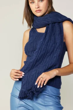 Current Air Sweater Shrug Top Set MIDNIGHTBLUE Sale