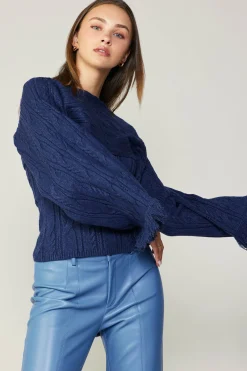 Current Air Sweater Shrug Top Set MIDNIGHTBLUE Sale