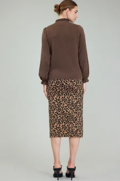 Current Air Sweater Style Blouse BROWN Sale