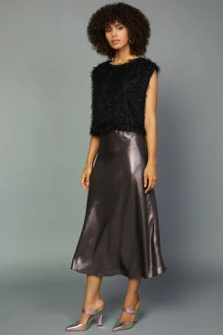 Current Air Textured Sparkle Top BLACK Online