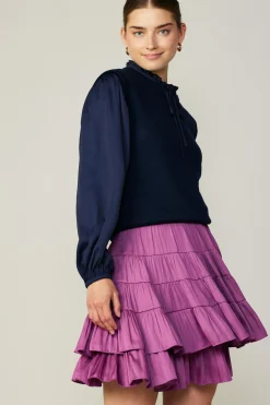 Current Air Tiered Mini Skirt MULBERRY Outlet