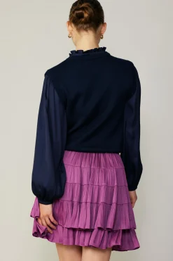 Current Air Tiered Mini Skirt MULBERRY Outlet