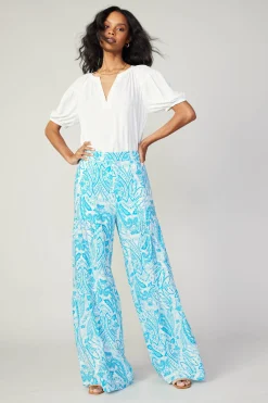Current Air Tiered Wide Leg Pants BLUEMLT Sale