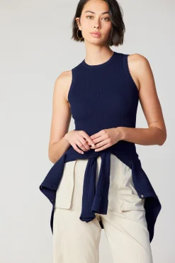 Current Air Two Piece Cardigan Set NAVY Hot
