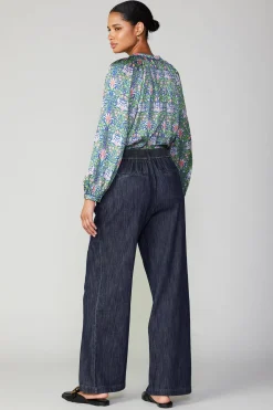 Current Air Wide Leg Denim Pants DARKINDIGO Discount
