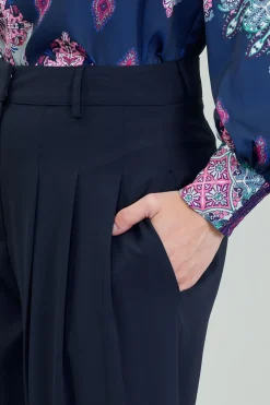 Current Air Wide Leg Trousers SLATENAVY Outlet